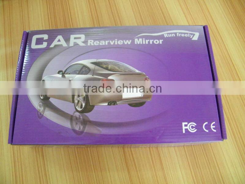 Car video Monitor, Hot-selling Model Type and DC 12V Voltage Car Rearview Mirror wireless Parking Sensor