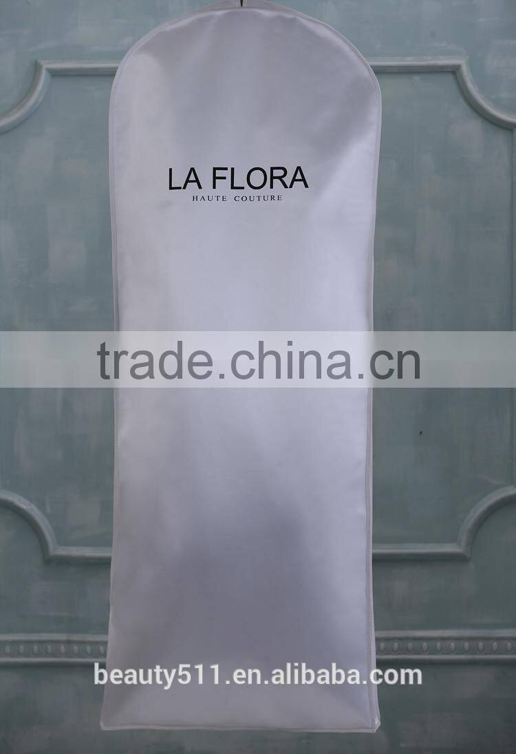 Breathable nonwoven wedding dress garment bag wholesale WB07