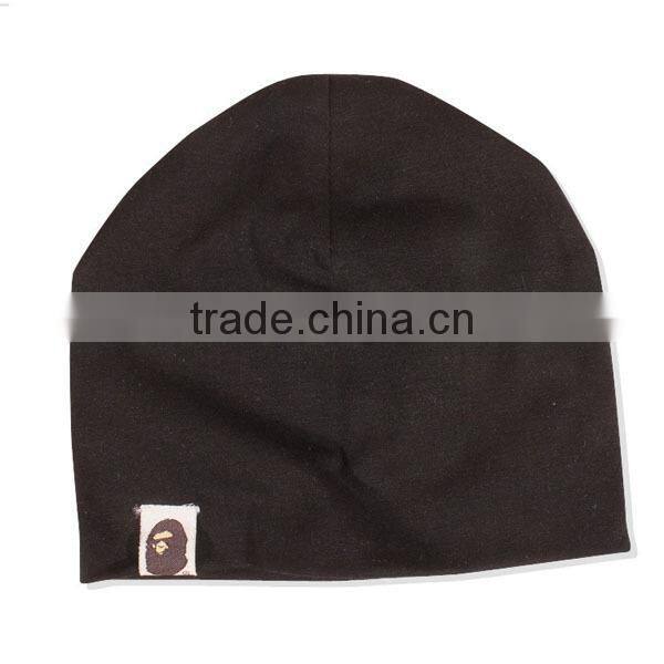 wholesale plain knit cotton baby beanie hat