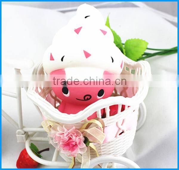 Kawaii slow rising toys squishy ice cream doll for stress release