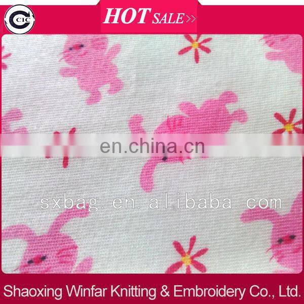 single jersey knitting printed 100 cotton fabric prices for garment