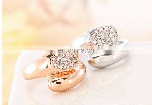 2017 New Arrival Luxury Wedding Rings Jewelry Geometry Shape CZ Ring Feminino Bijoux