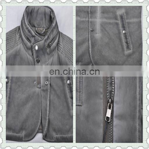 2015 last fashion mens spring fit handsome fashion leather jacket