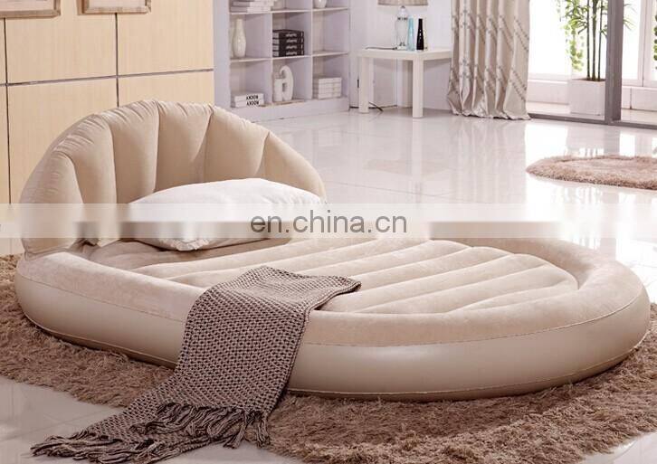 Hot sale inflatable flocked air bed, queen size bunk beds for sale