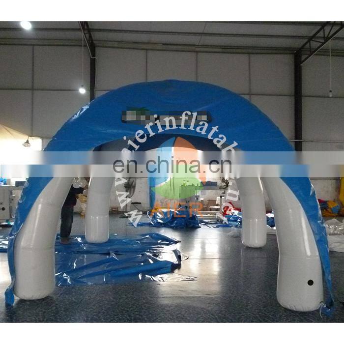 Used Outdoor Inflatable Blue Tent for Event, Advertising Inflatable Air-saeled Tent for sale