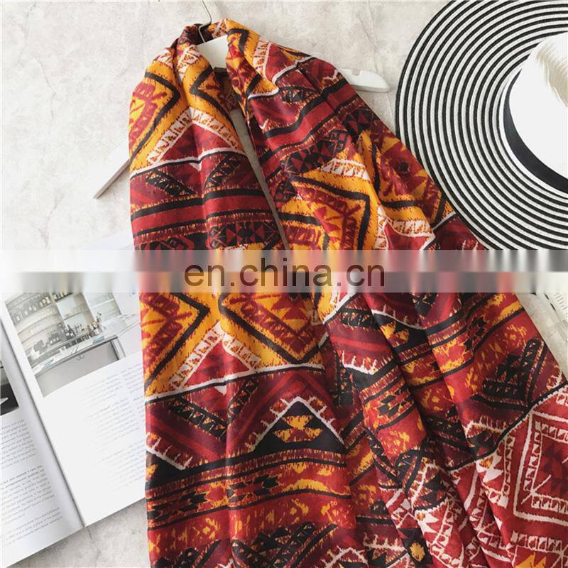 New Long Towel Fashion tribal print Tassel Spring Autumn Beach All-match Printing Scarf