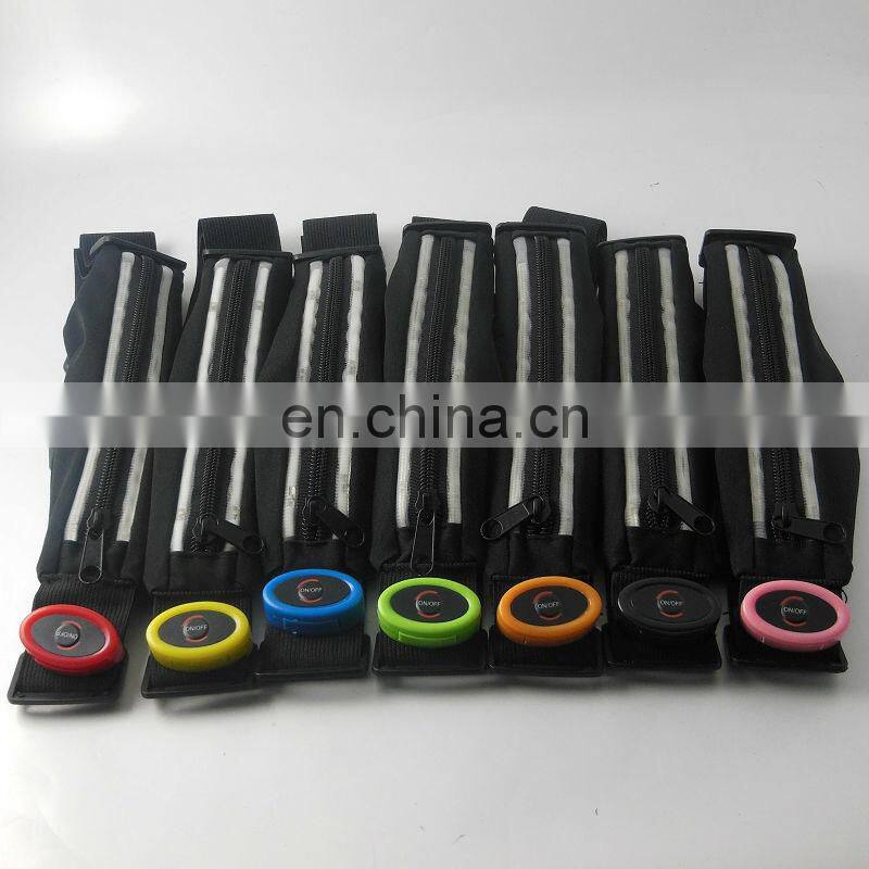 LED belt with POUCH for sport led belt waist pouchbelt wallet pouch