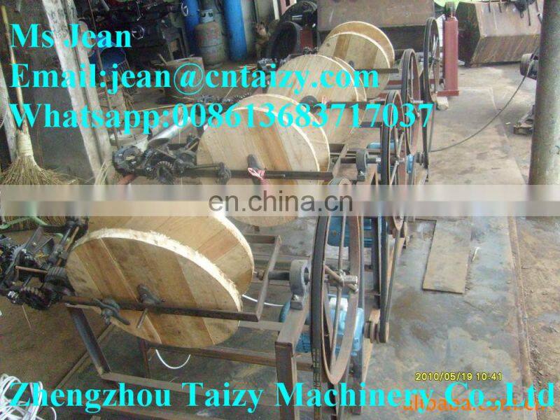 Simple Rice Straw Rope Making Machine | Hay Straw Knitting Machine | Reed Straw Rope Spinning Machine