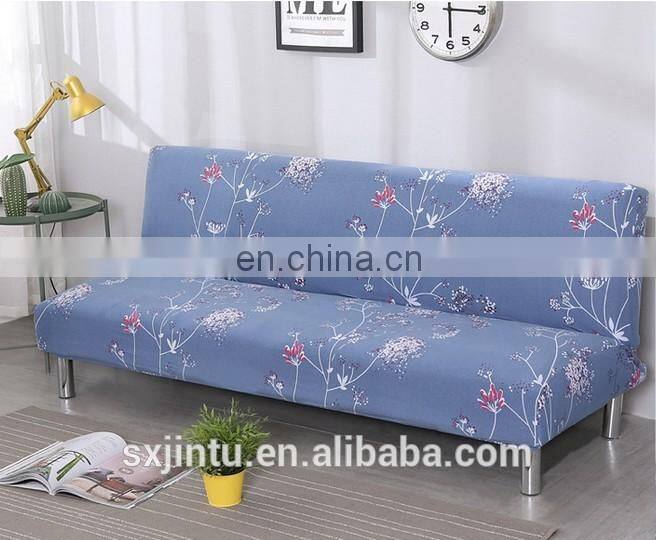 Full Folding Elastic slipcover Armless Sofa bed cover