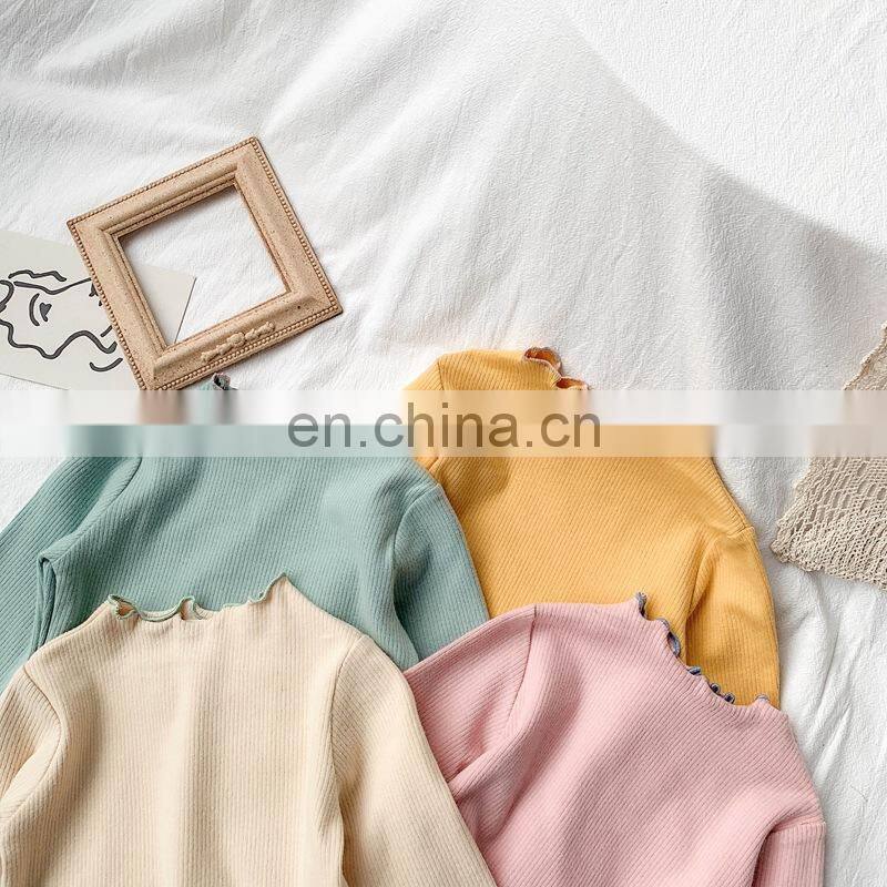 2020 Children's wear underwear autumn long sleeve T-shirt with good Elastic More color can choose