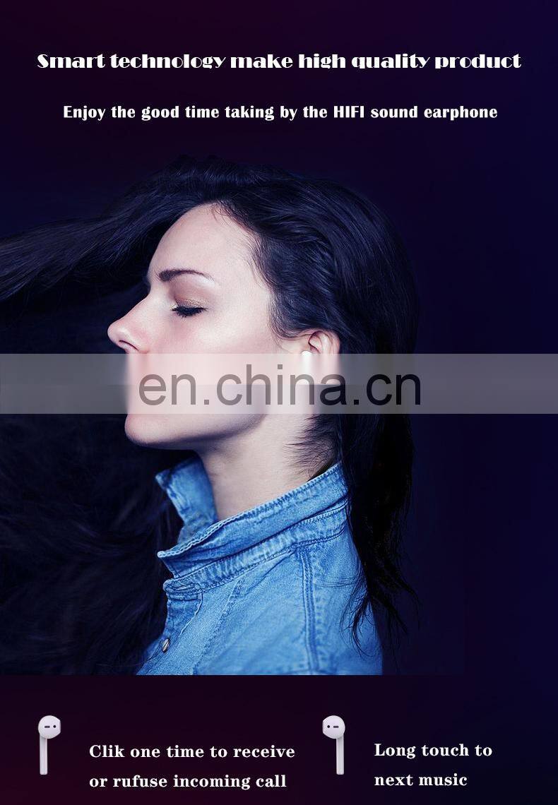 Mini wireless headphone noise cancelling bluetooth earphone with comfortable