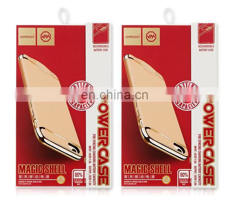 joyroom Slim power bank leather case for iphone 6Plus,for iPhone 6 charging case