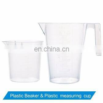 Joan Lab 1000ml Clear Plastic Graduated Beakers