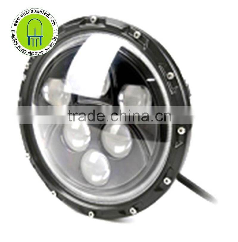 7inch CREE Led 60W Hi-Low Beam Round Blue Work Head Lamp Light Headlight