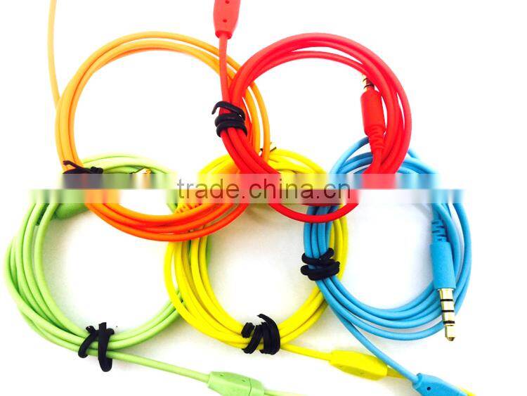 Wired Headphone with 3.5mm gold plated plug (Orange)