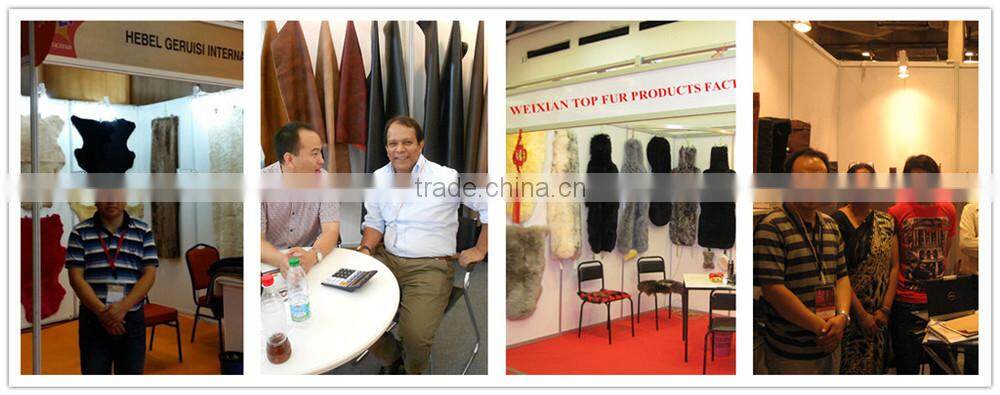 rabbit fur long scarf