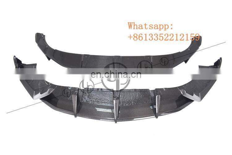 Urus dry carbon fiber material body kit fit for Urus 2018-2020year TC style front lip with canard hood mirror cover side skirt