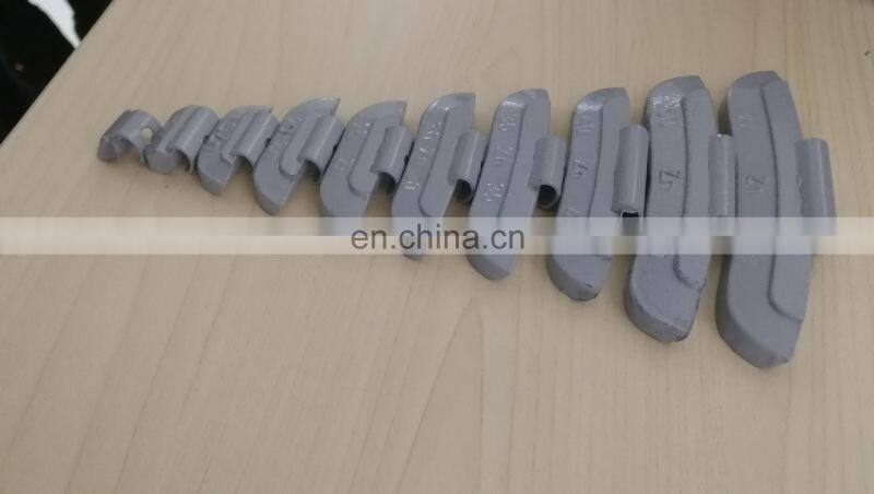 high end zn clip on wheel weights for steel alloy rim 5-60g