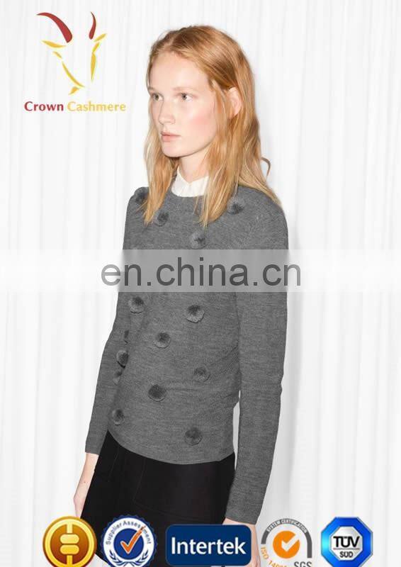 Womens Knitted Cashmere Wool Pullover Sweaters