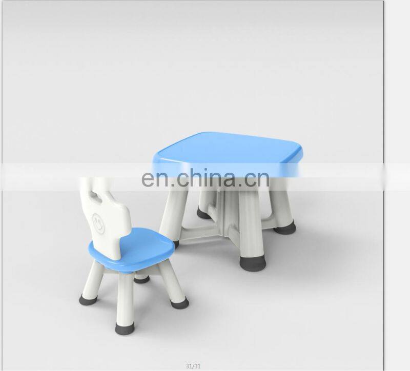 New Kindergarten Plastic Table and Chair sets Lovely Colorful Children Furniture sets for Kids