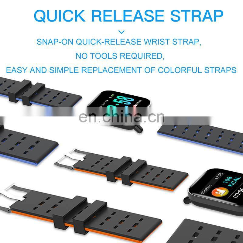 Heart Rate Monitor Blood Pressure Waterproof Smart Bracelet Smartwatch A6