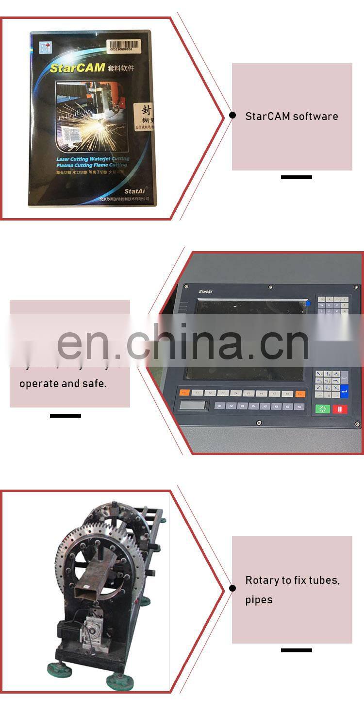1530 CNC Plasma Pipe Tube U Type Steel H Type Steel Cutting Machine Sheet Metal Model