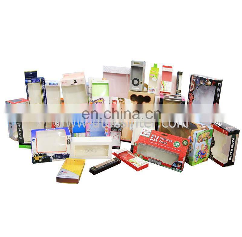 UTM650B Automatic kraft gift paper packaging box Window patching making Machine with rotary plastic film cut