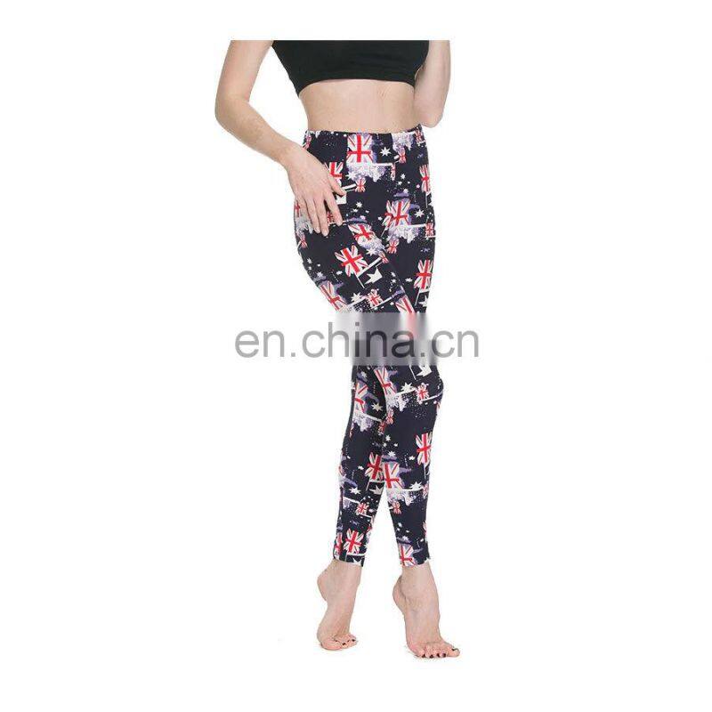 Women Leggings High Waist Cartoon Comic Beauty Print Trousers Soft Female Casual Elastic Pant lagging