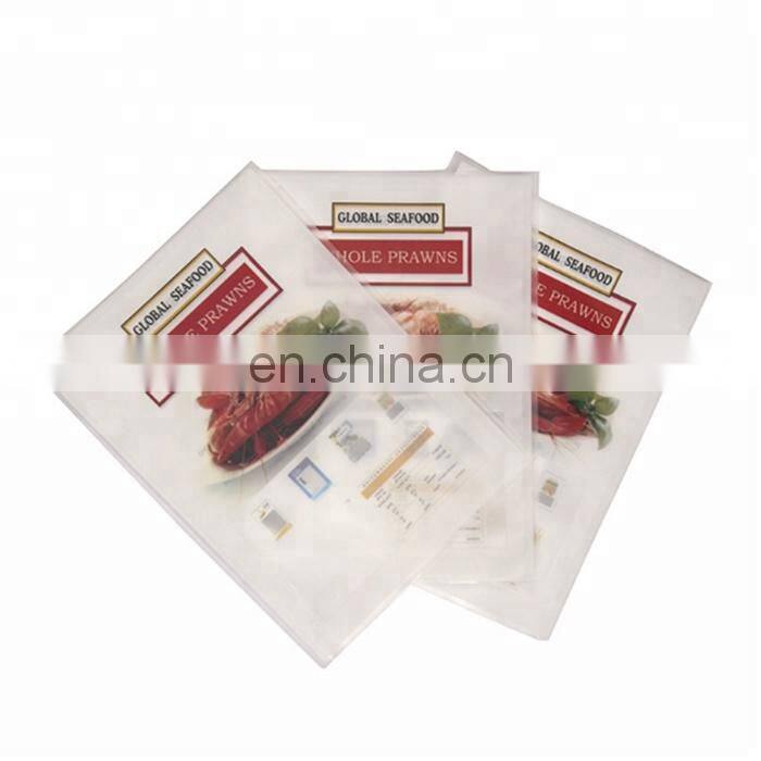 Wholesale Custom Laminated Plastic Zipper Frozen Fish Vacuum Bag Dried Fish Packaging Bag