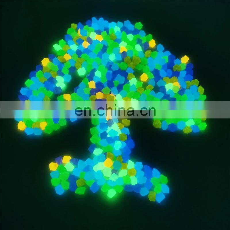 300pcs/Bag Outdoor Luminous Stones Glow In Dark Garden Pebbles Fish Tank Decoration Pebble Rocks