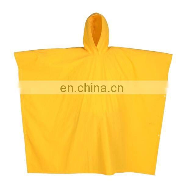 High Quality 100% Waterproof Vinyl PVC Raincoat with Hood