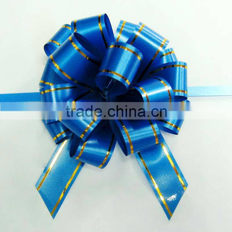 Laminated Hongkong Pull Ribbon Bow For Wrapping Christmas Tree/Birthday Cake/Wedding Car