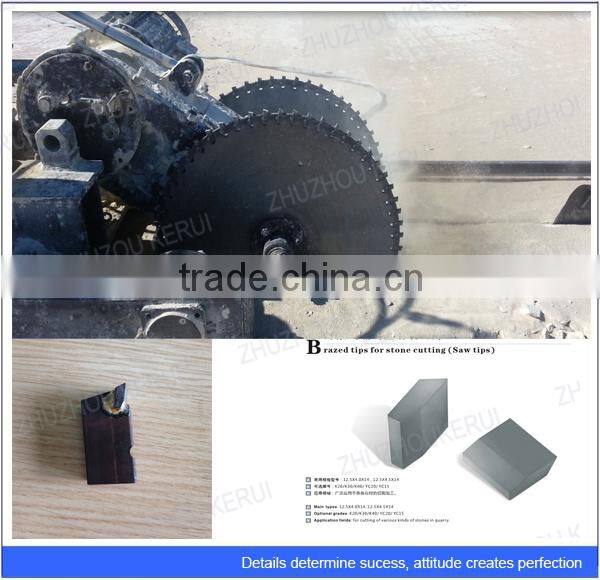 machining hard stone of solid carbide saw tips