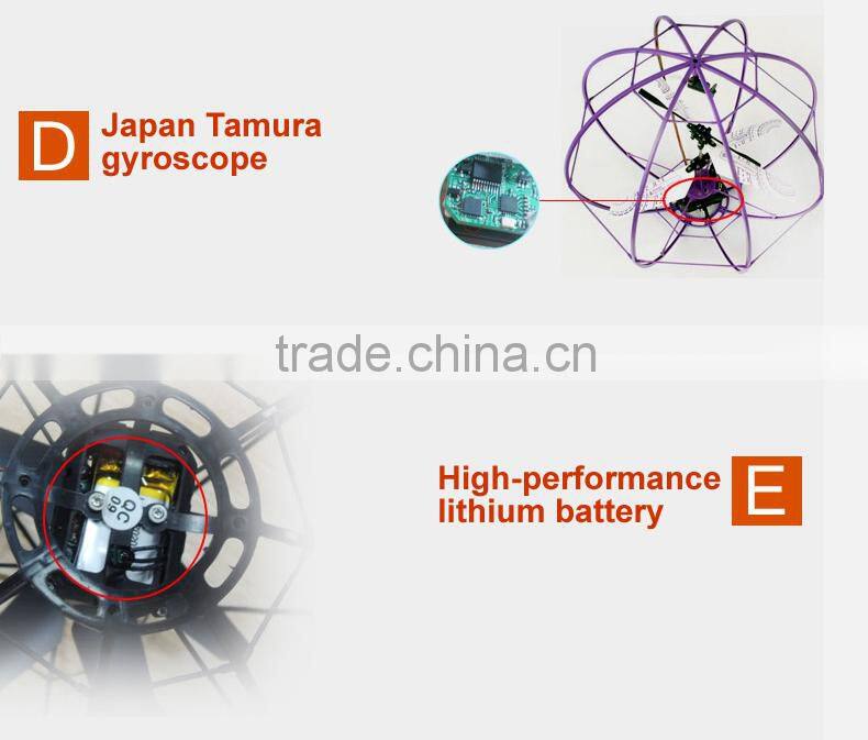 China Manufacture 3 Channel RC Flying Ball with gyroscope, Infrared transmitter, Flying Football, RC Soccer UFO