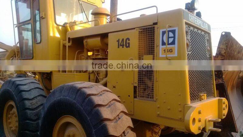 used good condition motor grader cater 14G in shanghai
