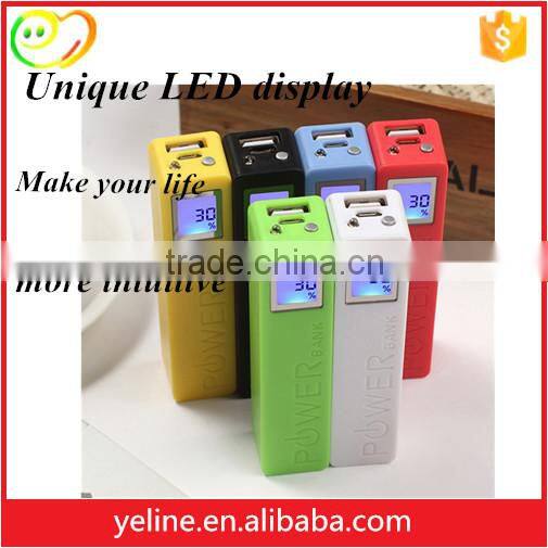 Metal cylindrical 2600mah power bank for MOTO G/X/E