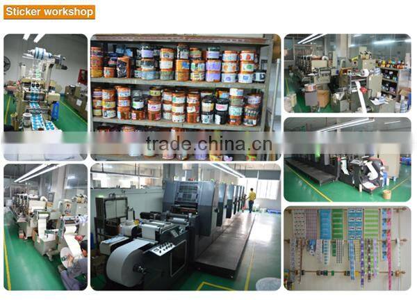 Cheap uv resistant 4 colors processing coated paper sticker