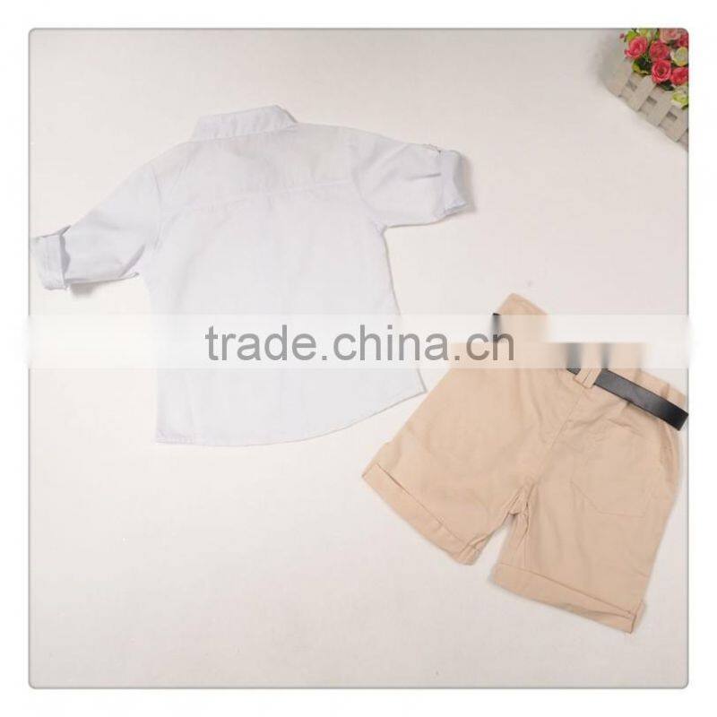 Fashion Handsome Boy Cloth Set 2016 New Arrival European Style Gentleman Suit Set 2 pcs Outfits