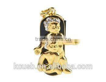 High quality lion shape usb flash drive necklace