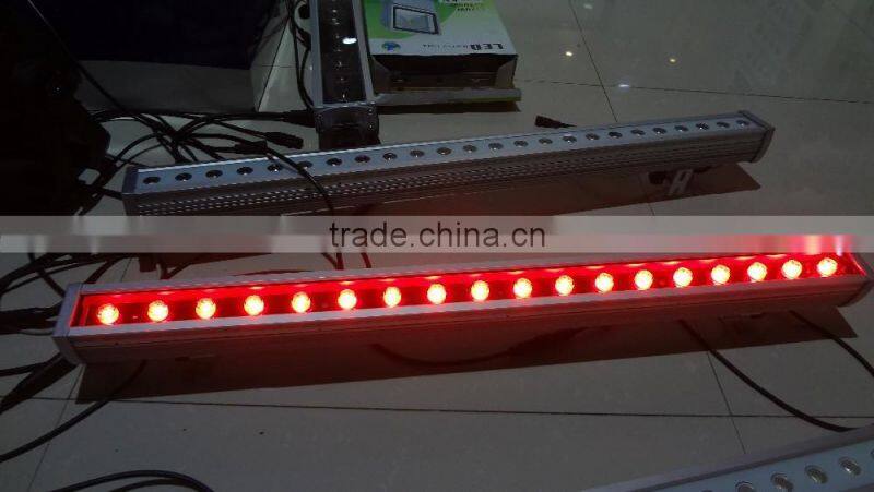 wholesale price 24x3w RGB 3in1 LED wall wash light stage led wall washer with flightcase
