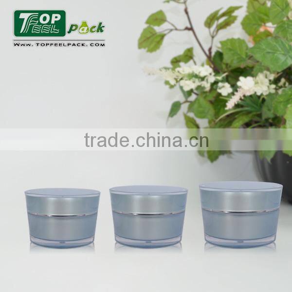 50g Acrylic Plastic Colored Cosmetic Packaging Empty Cream Jar