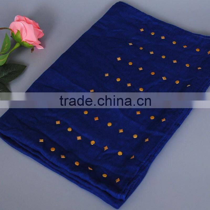 Trend All-match Rhinestud Fixed Muslim Women Head Hijab Shawl