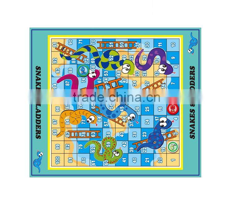 Funny chess game snake and ladder game mat game toy