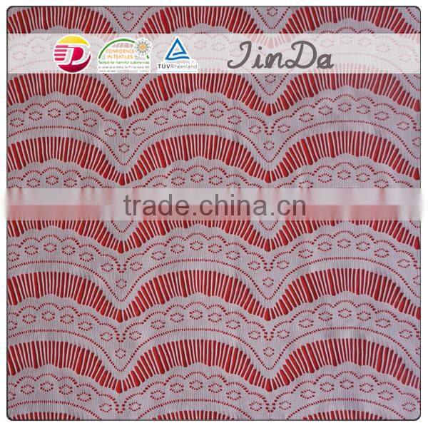 New arrival elegant ripple pattern lace for wedding dress