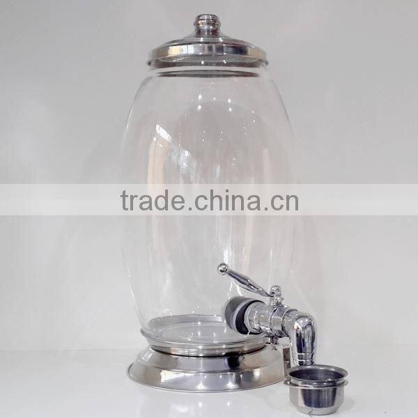 Glass Jar With Faucet, Glass Honey Dispenser with Tap, Honey with Faucet, Glass Jars for Honey Dispensing, Spigot jars CBK10