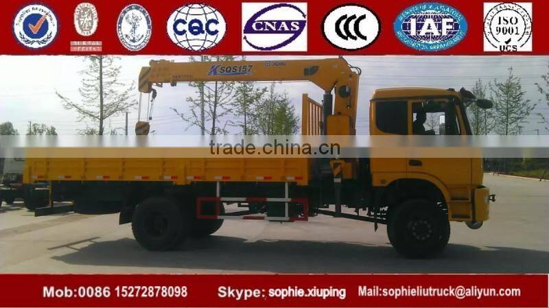 Famous Dongfeng 4x4 Truck Mounted Crane Truck With Crane