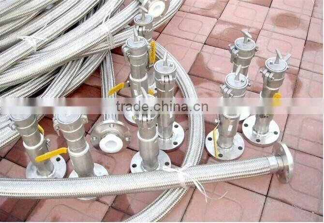 large diameter machine flexible metal braided ptfe hose