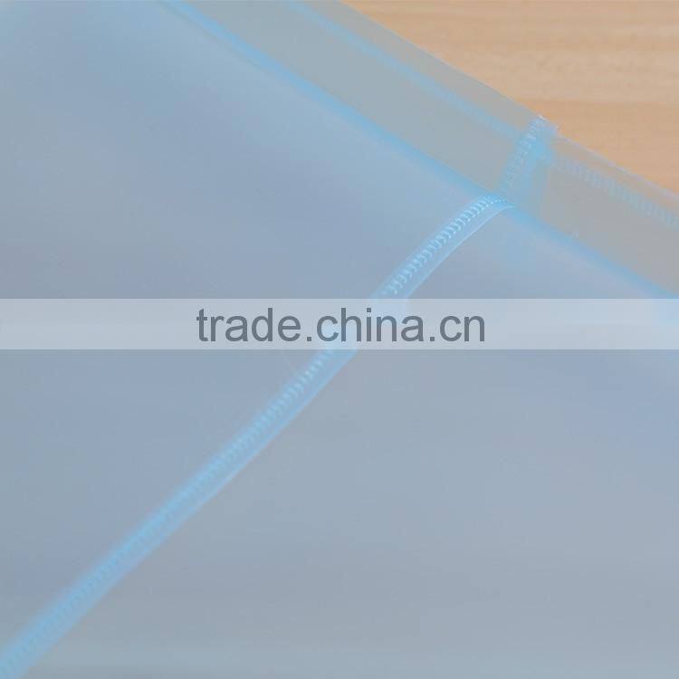 Plastic Clear A4 PP File Folder Bag With Button