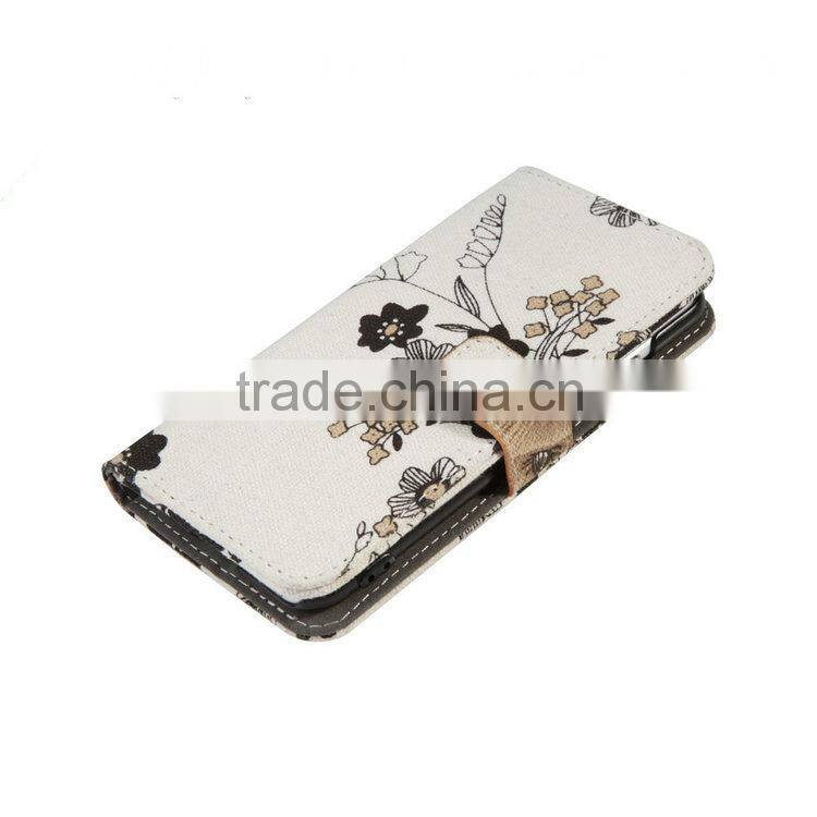 Premium Leather Case for iPhone 6, For iPhone 6 Case Cheap Leather/Canvas Leather Back Cover