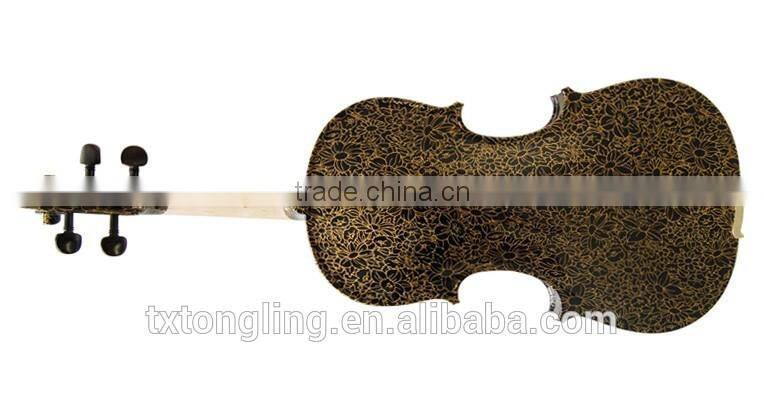 Colorful Art Custom Violin With Case 4/4 TL-1303